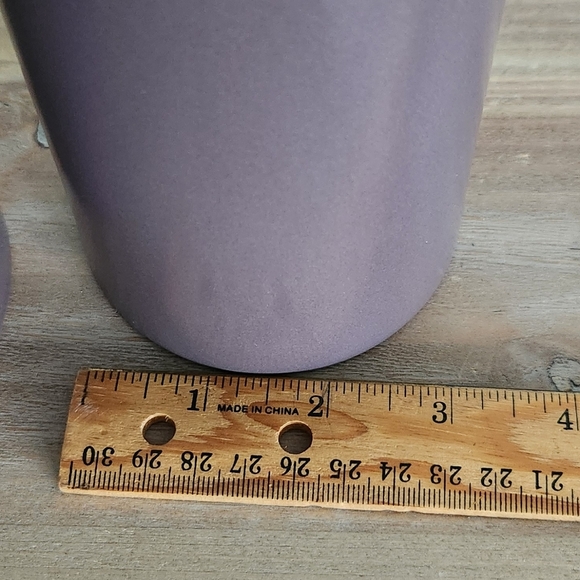 🌸 Elegant Lavender Ceramic Vase Set – Heavy Weight, Excellent Condition - Picture 14 of 16